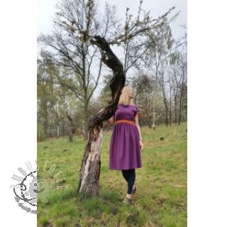 Baumwollstoff mit Leinen purple