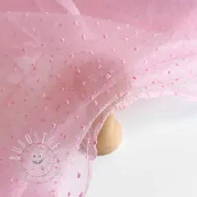 Tyl na TUTU DOTS pink