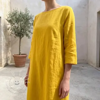 Leinenstoff SORONA ochre