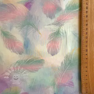 Baumwollstoff VOILE Feathers digital print
