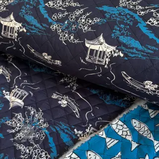 Baumwollstoff QUILT DOUBLE SIDED Square design B