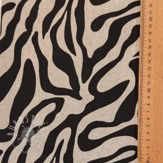 Dekostoff Linenlook Animal black