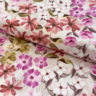 Dekostoff Floralia pink digital print
