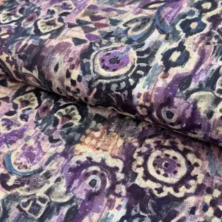 Dekostoff Abstract purple digital print