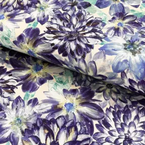 Dekostoff Peony blue digital print