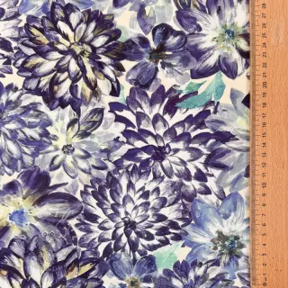 Dekostoff Peony blue digital print