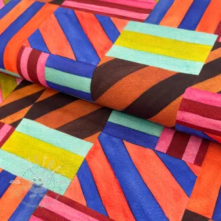 Dekostoff Stripes multi digital print