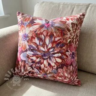 Dekostoff Peony orange digital print