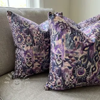 Dekostoff Abstract purple digital print