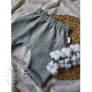 Double gauze/musselin dark mint