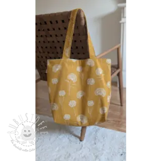 Dekostoff Linenlook Elegant dandelion golden yellow