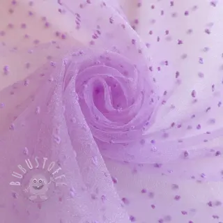 Feintüll DOTS lilac