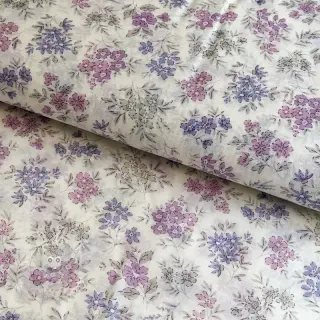 Lyocell mit Leinen und Seide Retro Flowers design C