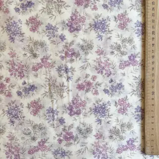 Lyocell mit Leinen und Seide Retro Flowers design C