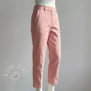 Baumwollstoff TWILL Mango olive pink