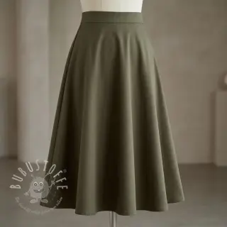 Baumwollstoff TWILL Mango olive green
