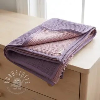 Double gauze/musselin DOUBLE FACE lavender