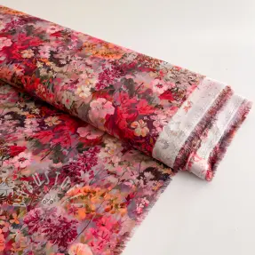 Viskosestoff RAYON POPLIN Blossoms design A