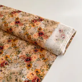 Viskosestoff RAYON POPLIN Flower sea design E