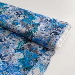 Viskosestoff RAYON POPLIN Blossoms design C