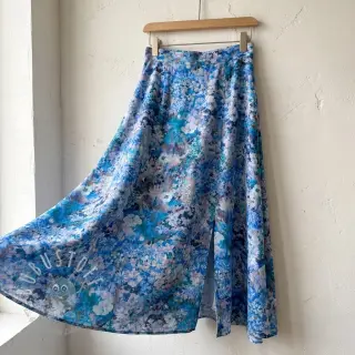 Viskosestoff RAYON POPLIN Blossoms design C