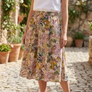Viskosestoff RAYON POPLIN Blossoms design B