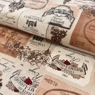 Dekostoff Linenlook Wine label box