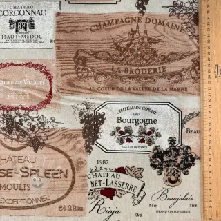 Dekostoff Linenlook Wine label box