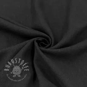 Viskosestoff leinen WASHED black