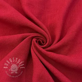 Viskosestoff leinen WASHED dark red