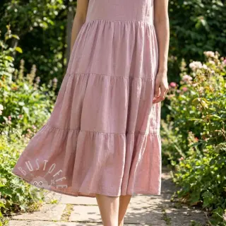 Viskosestoff leinen WASHED old rose