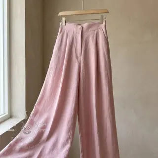 Viskosestoff leinen WASHED old rose