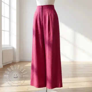Viskosestoff leinen WASHED berry