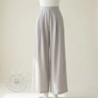 Viskosestoff leinen WASHED light grey