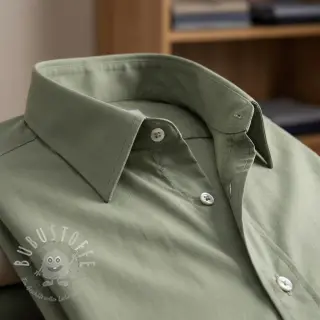 Baumwollstoff popeline UNI old green