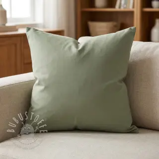 Baumwollstoff popeline UNI old green