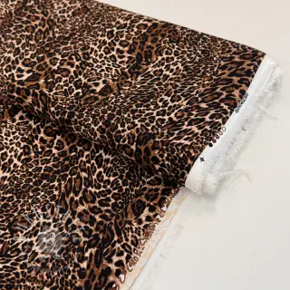 Viskosestoff RADIANCE Skinny brown digital print