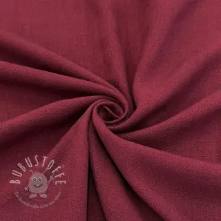 Viskosestoff leinen WASHED wine red