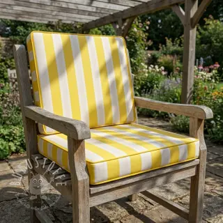 Dekostoff OUTDOOR PREMIUM Stripe yellow