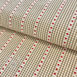 Baumwollstoff COSY ficelle