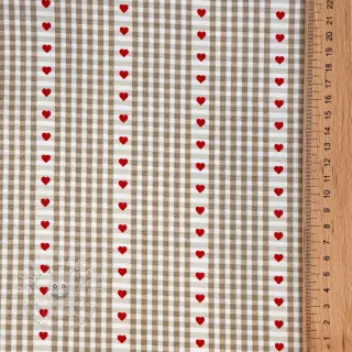 Baumwollstoff COSY ficelle
