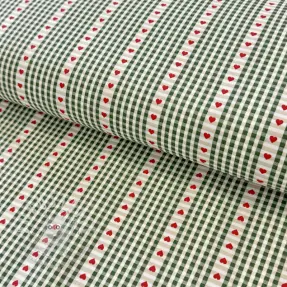 Baumwollstoff COSY vert