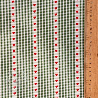 Baumwollstoff COSY vert
