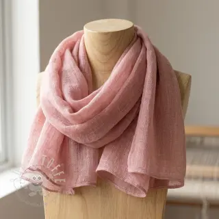 Baumwollstoff SLUB WASHED old rose