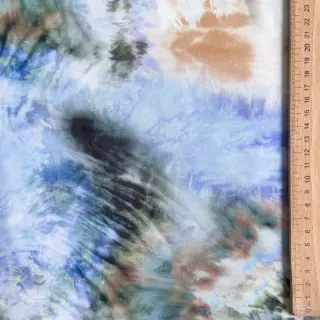 Viskosestoff TWILL Messy TIE DYE design C