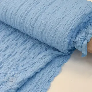Baumwollstoff SMOGGED EMBROIDERY light blue