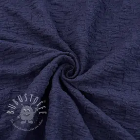 Bavlnená látka SMOGGED EMBROIDERY navy
