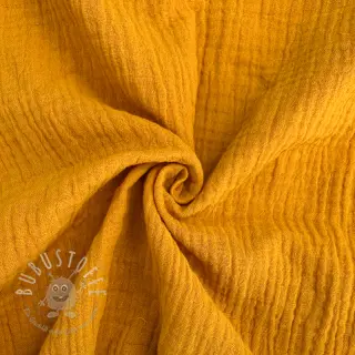 Double gauze/musselin ochre