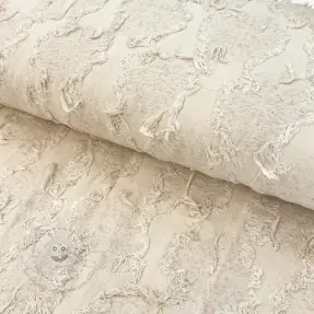 Baumwollstoff mit Leinen JACQUARD RUFFLE