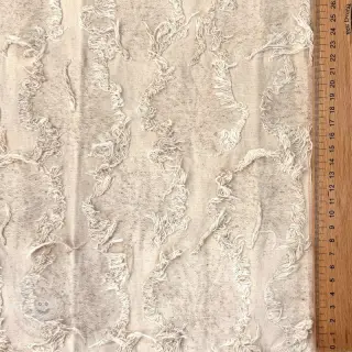 Baumwollstoff mit Leinen JACQUARD RUFFLE
